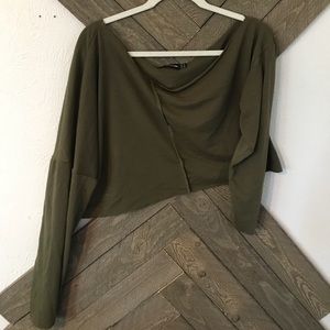 Olive geeen crop top